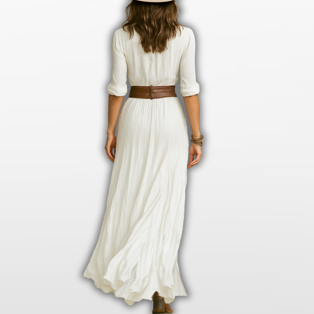 Robe Maxi Ceinturée Femme