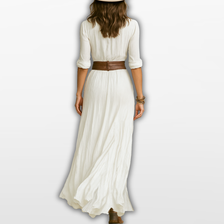 Robe Maxi Ceinturée Femme