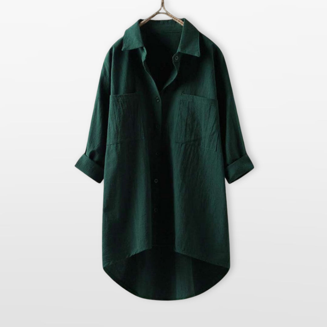 Chemise Boutonnée Coupe Ample Femme