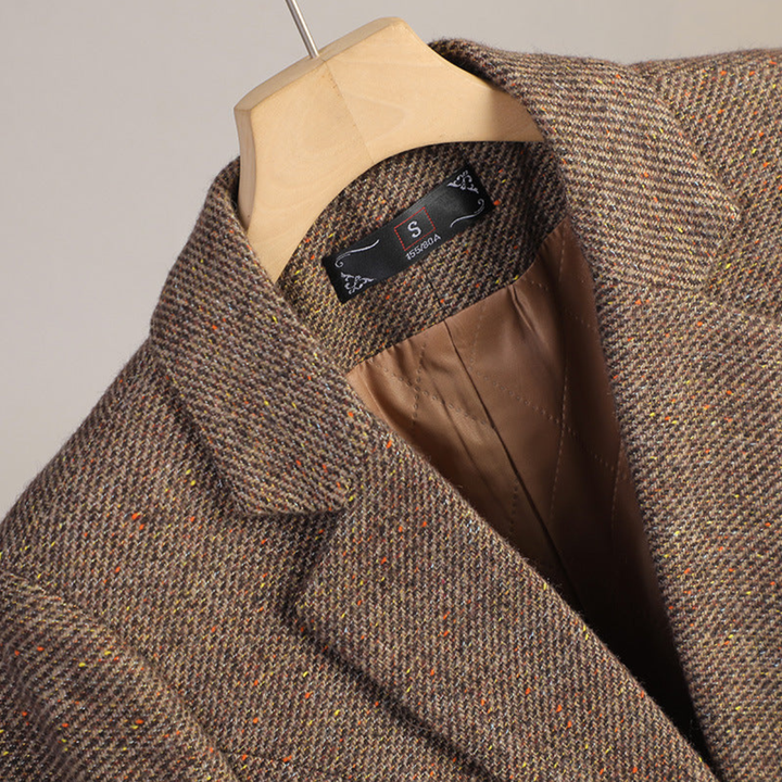 Blazer Femme Laine Ajusté Élégant Structuré