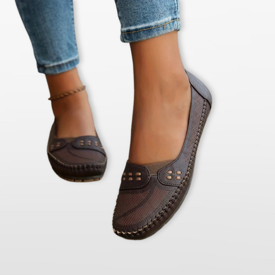 Mocassins Femme Perforés Confort