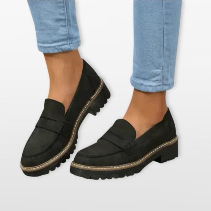 Mocassins Plateforme Femme Semelle Crantée