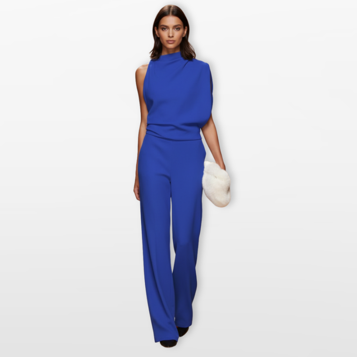 Combinaison Femme Large Élégante Sans Manches