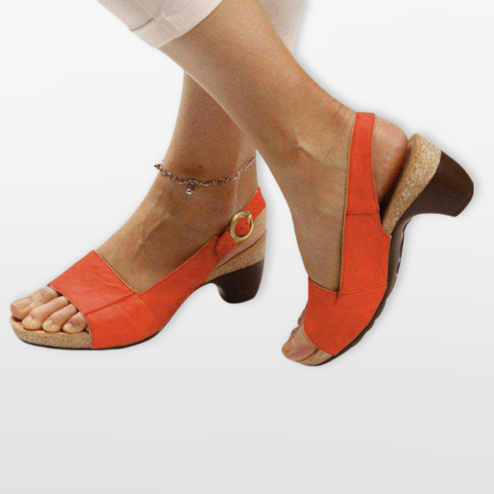 Sandales À Talon Confort Femme