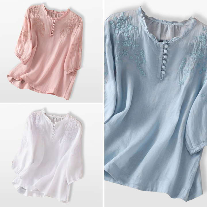 Blouse Femme Brodée Fluide