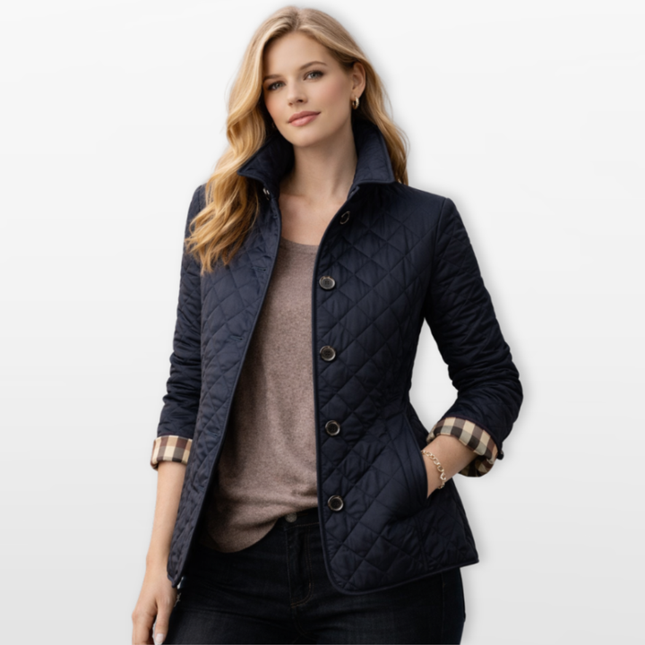 Veste Matelassée Femme Boutonnée Cintrée