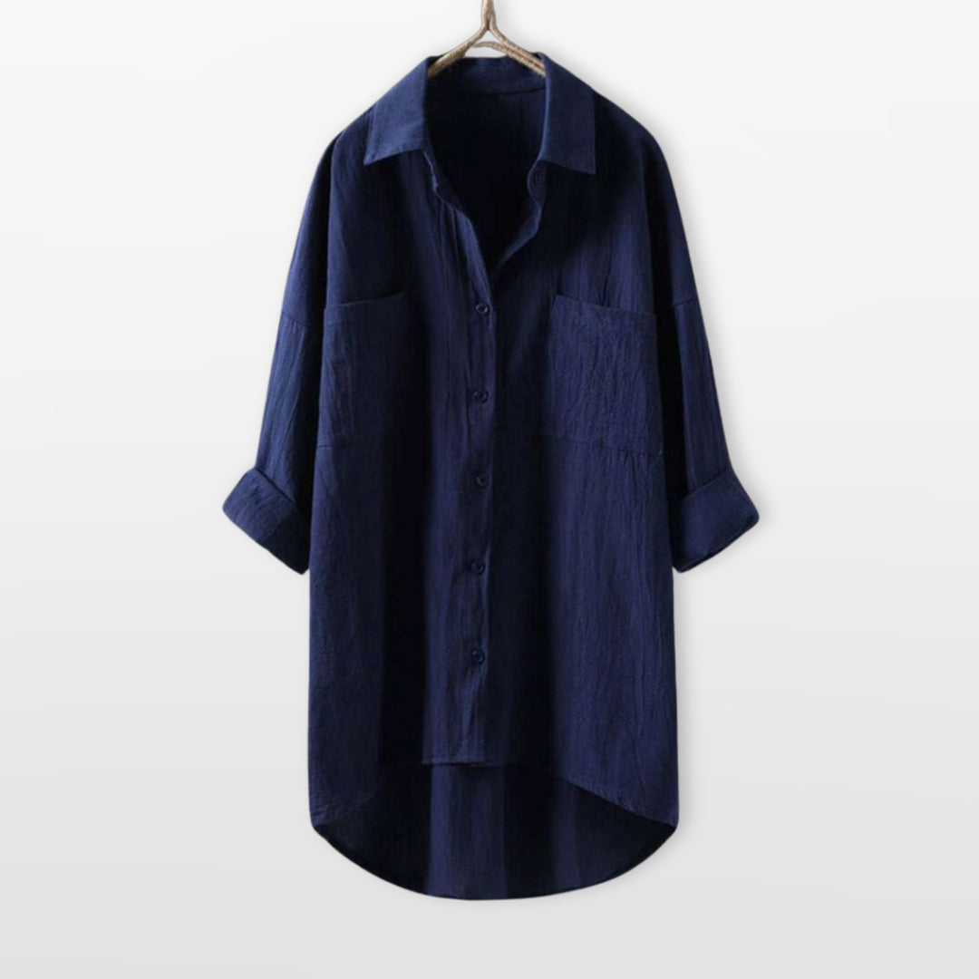 Chemise Boutonnée Coupe Ample Femme