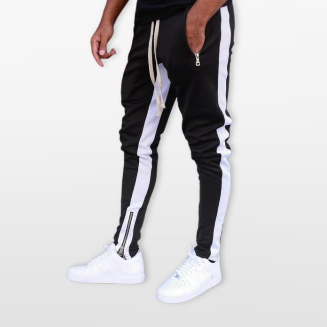 Pantalon Jogger Homme Slim Bandes Latérales