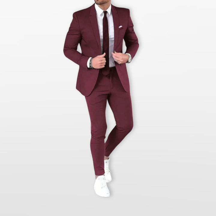 Costume Deux Pièces Ajusté Moderne Homme