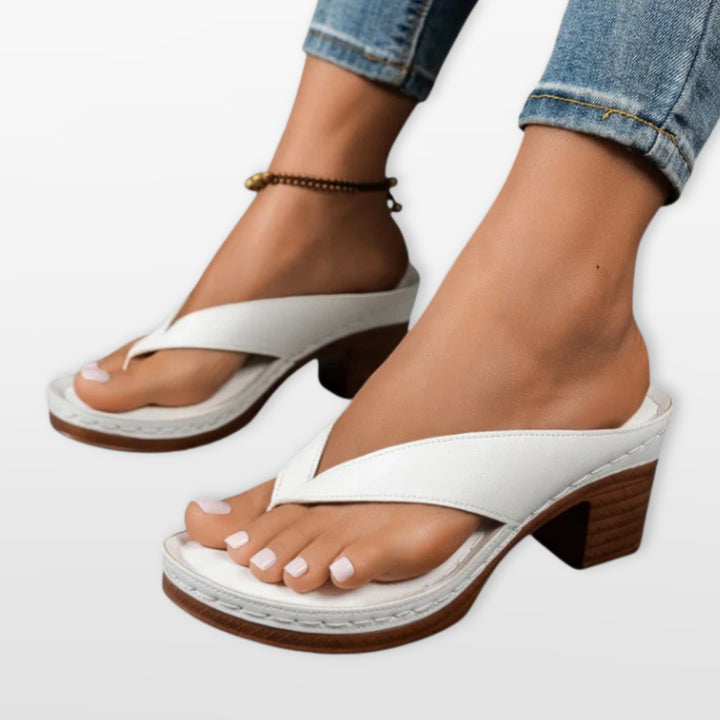 Sandales Femme Entre-doigt Talon Bas