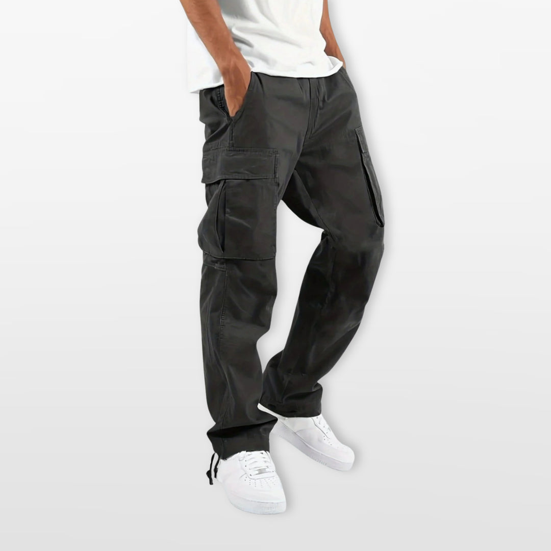 Pantalon Cargo Homme Coupe Décontractée Cordon