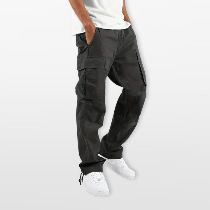 Pantalon Cargo Homme Coupe Décontractée Cordon