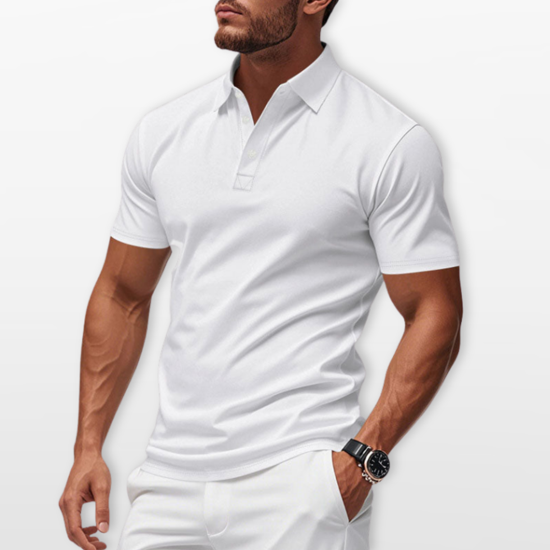 Polo Homme Manches Courtes Coupe Ajustée