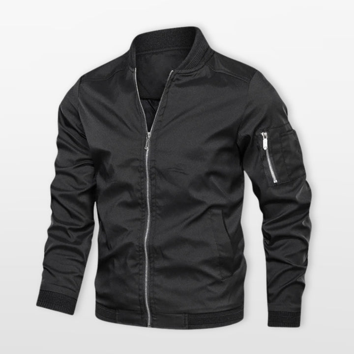 Blouson Bomber Léger Homme Coupe Ajustée