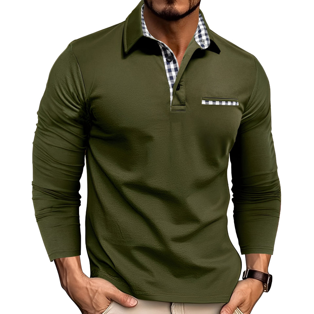 Polo Casual Manches Longues Homme