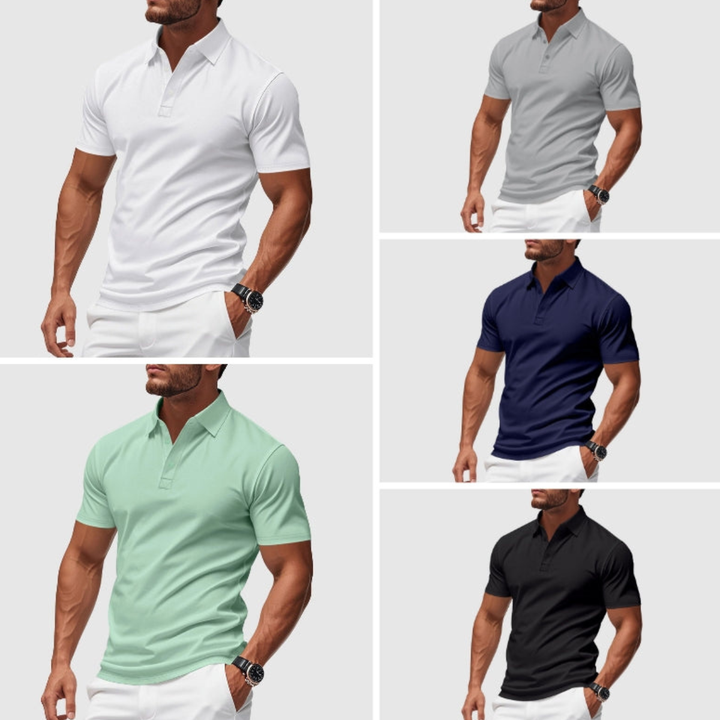 Polo Homme Manches Courtes Coupe Ajustée