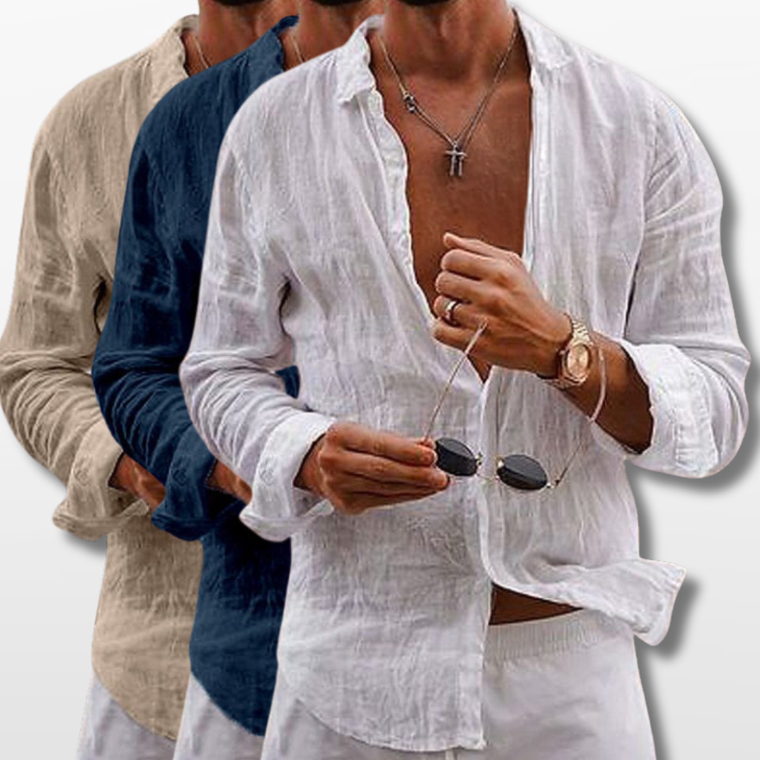 Chemise Homme en Lin Coupe Casual