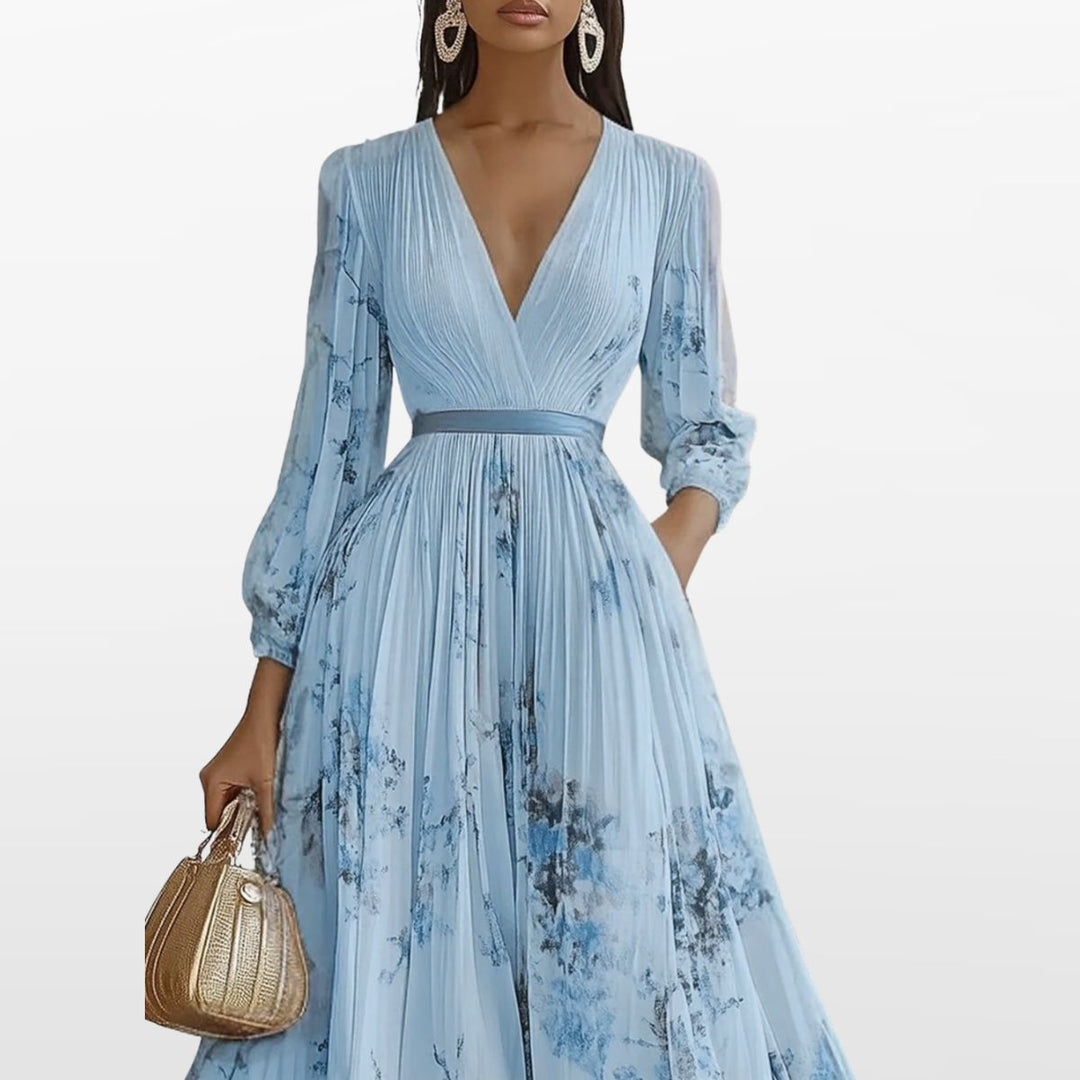 Robe Midi Plissée Femme