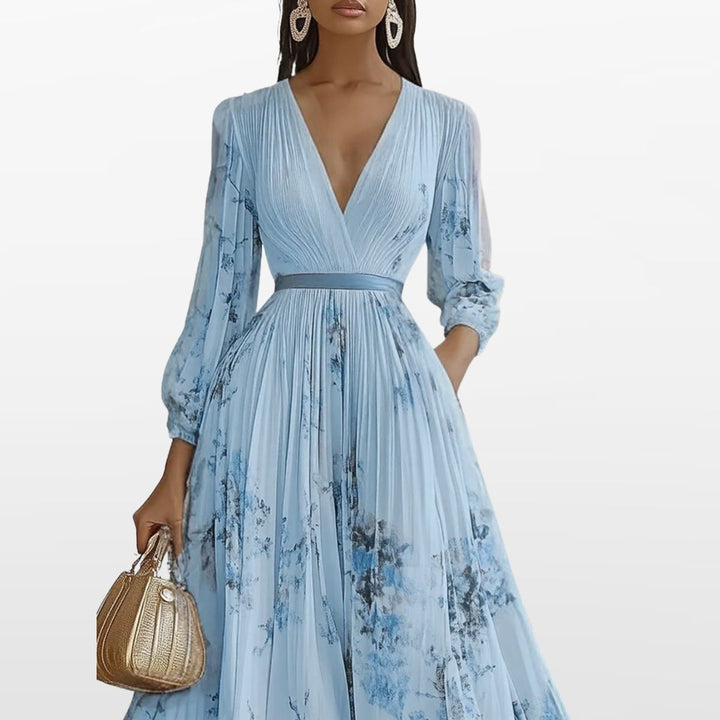 Robe Midi Plissée Femme