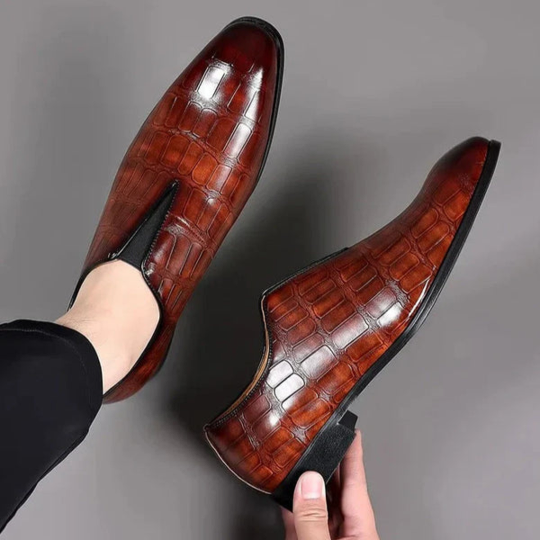 Chaussures formelles texturées sans lacets homme