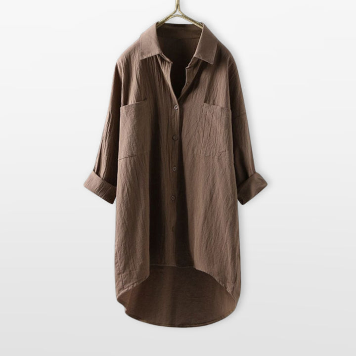 Chemise Boutonnée Coupe Ample Femme