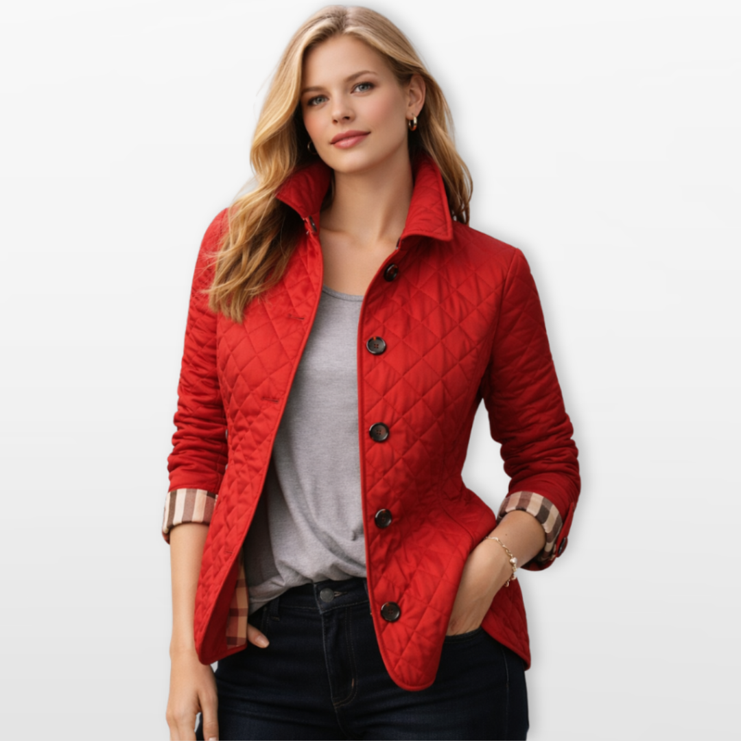 Veste Matelassée Femme Boutonnée Cintrée