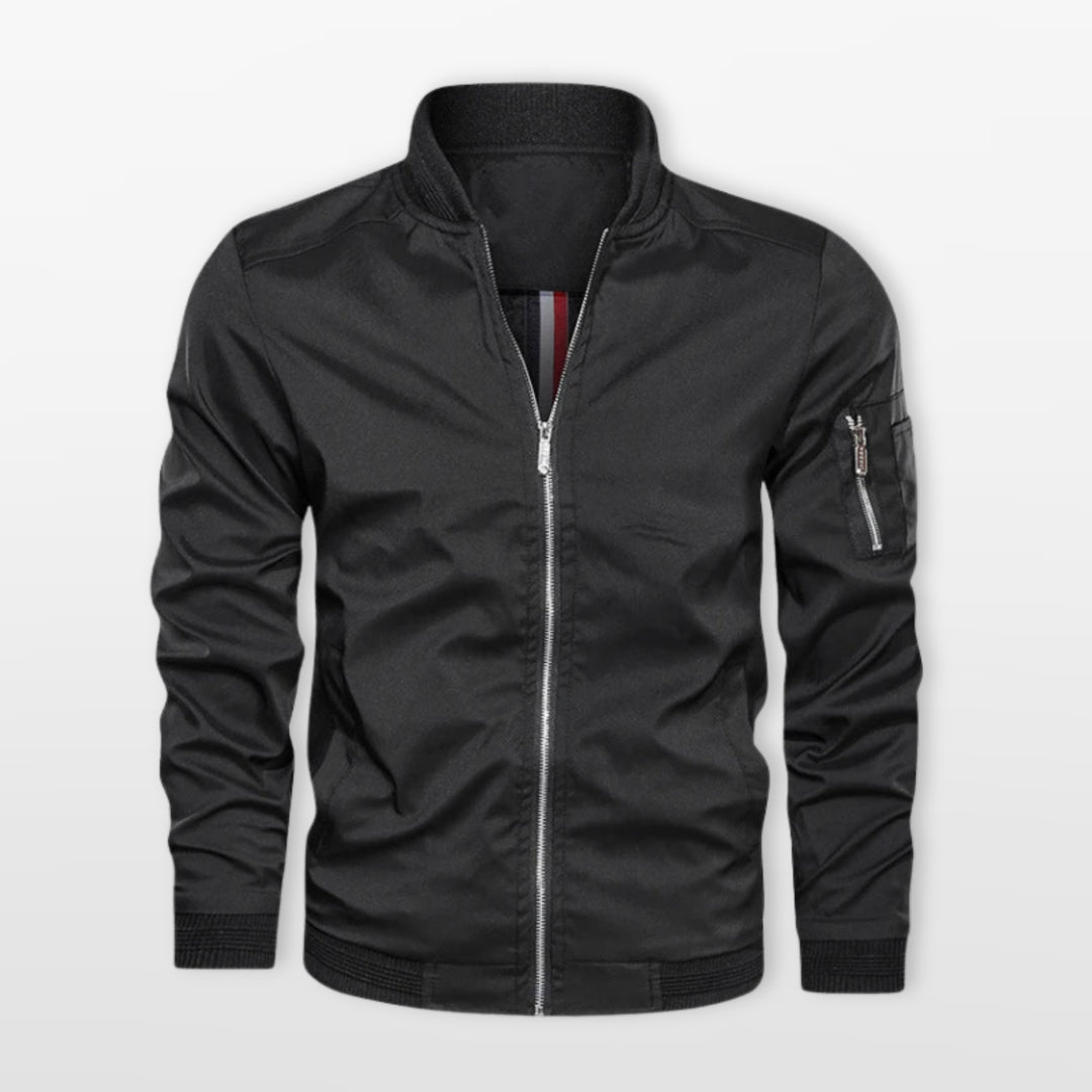 Blouson Bomber Léger Homme Coupe Ajustée