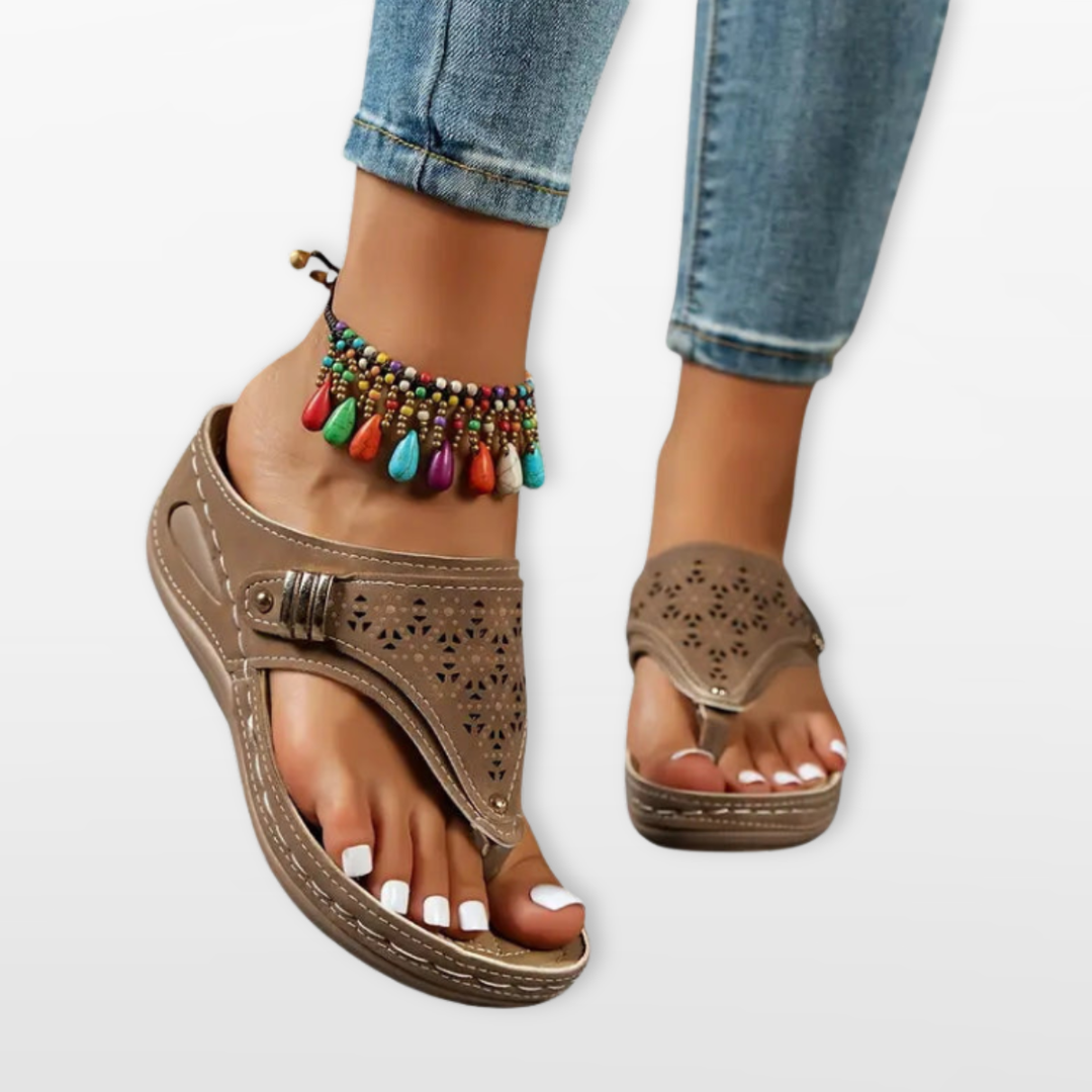 Sandales Femme Confort Orthopédique Semelle Soutien