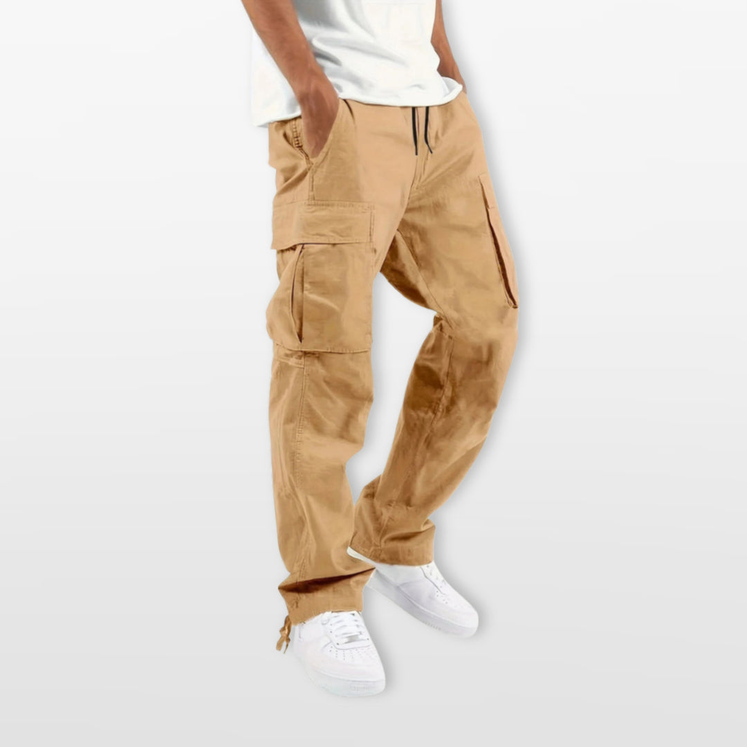 Pantalon Cargo Homme Coupe Décontractée Cordon