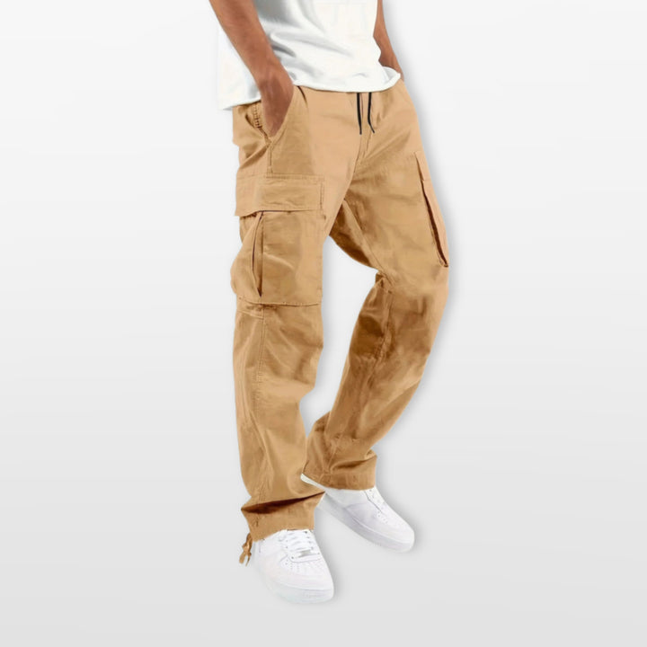 Pantalon Cargo Homme Coupe Décontractée Cordon