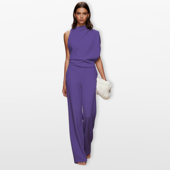 Combinaison Femme Large Élégante Sans Manches