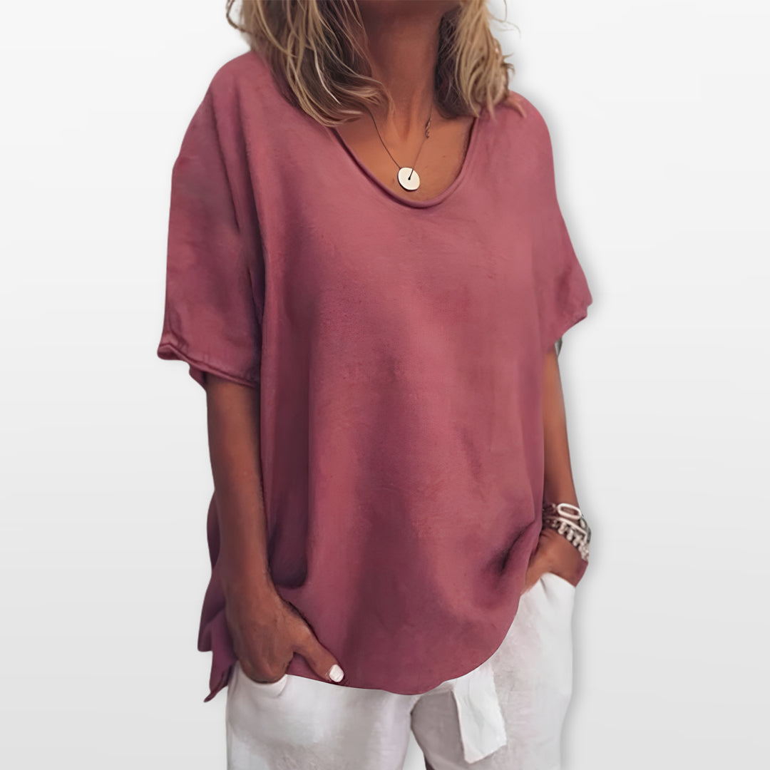 T Shirt Femme Ample Casual Confortable Quotidien