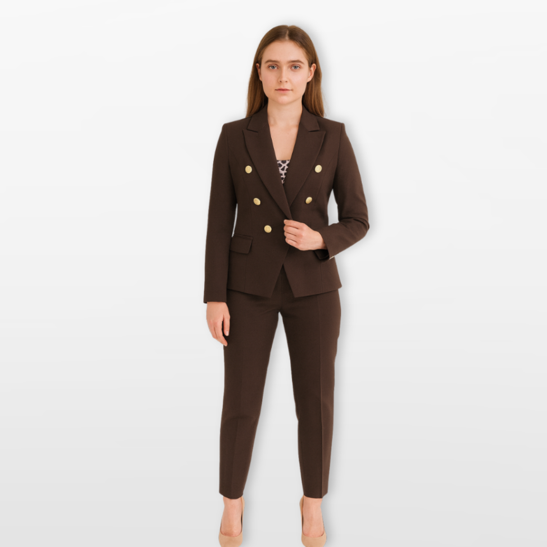 Tailleur Femme Coupe Ajustée Élégant