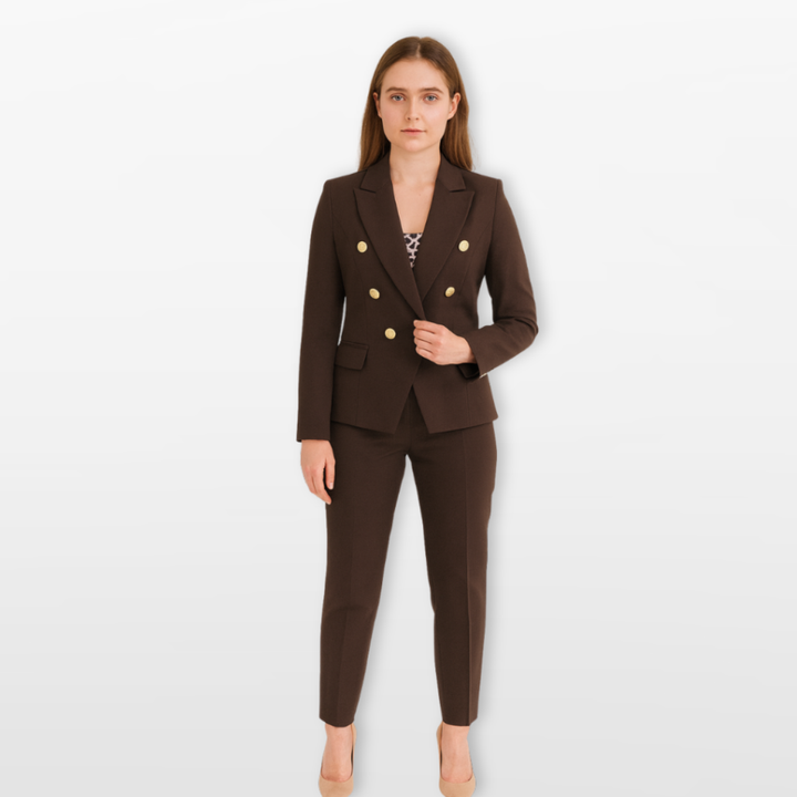 Tailleur Femme Coupe Ajustée Élégant