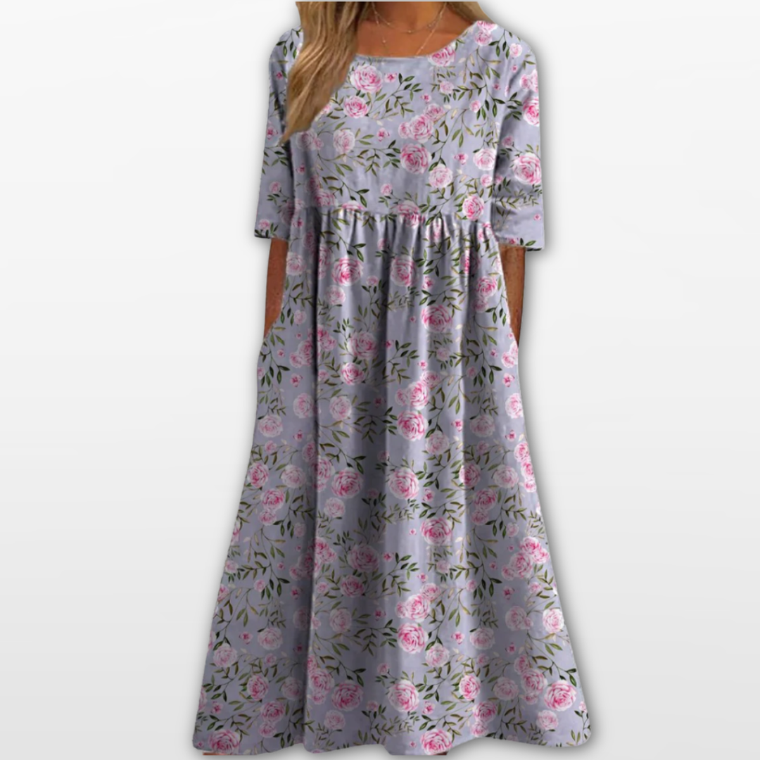 Robe Midi Femme Imprimé Floral