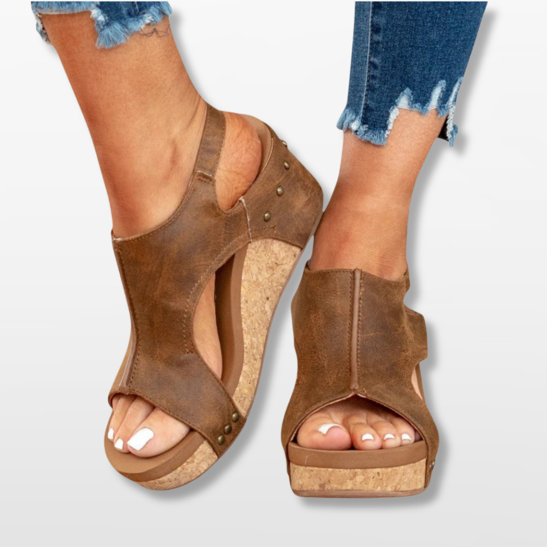 Sandales Femme Plateforme à Bride Arrière