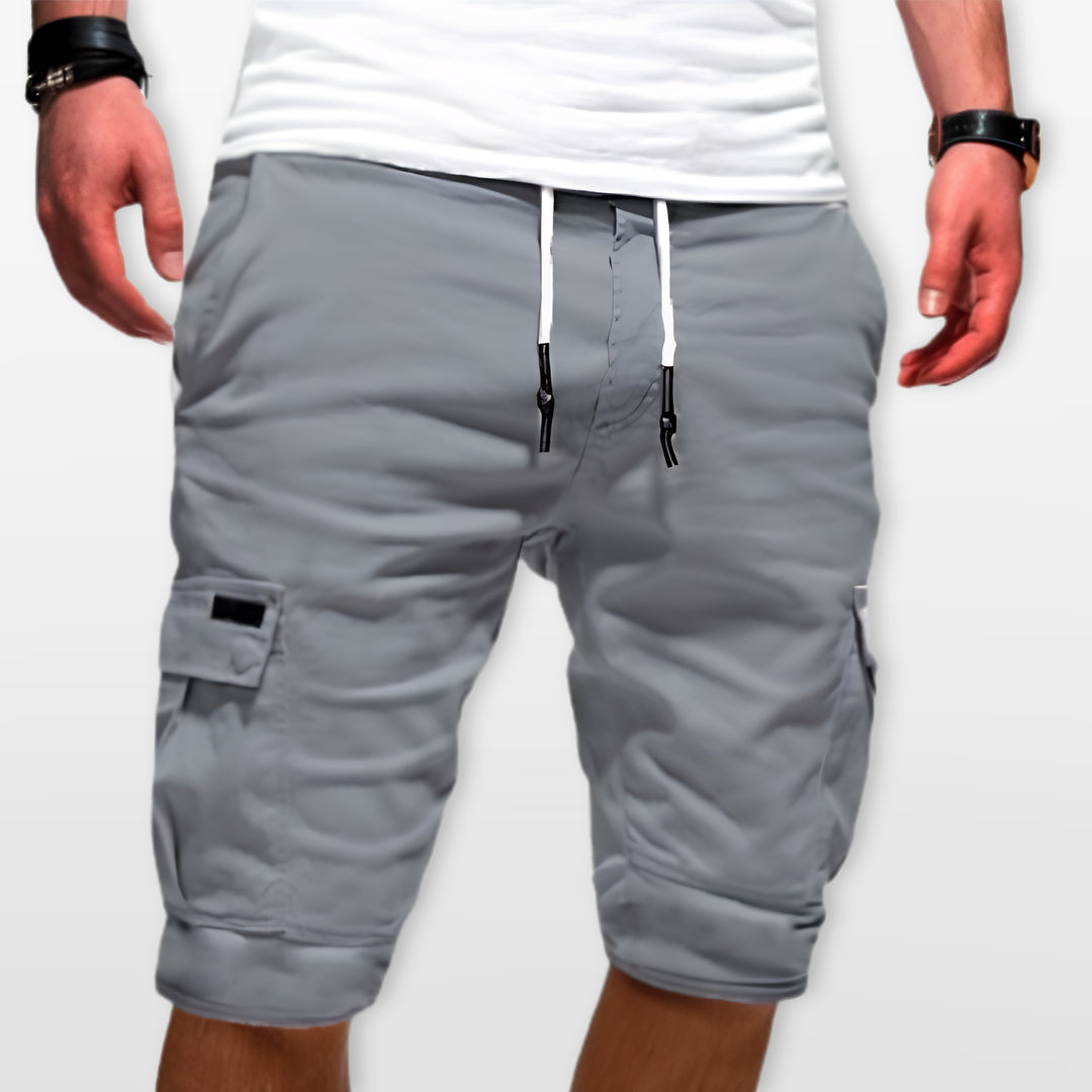Short Cargo Homme Cordon Poches Utilitaires