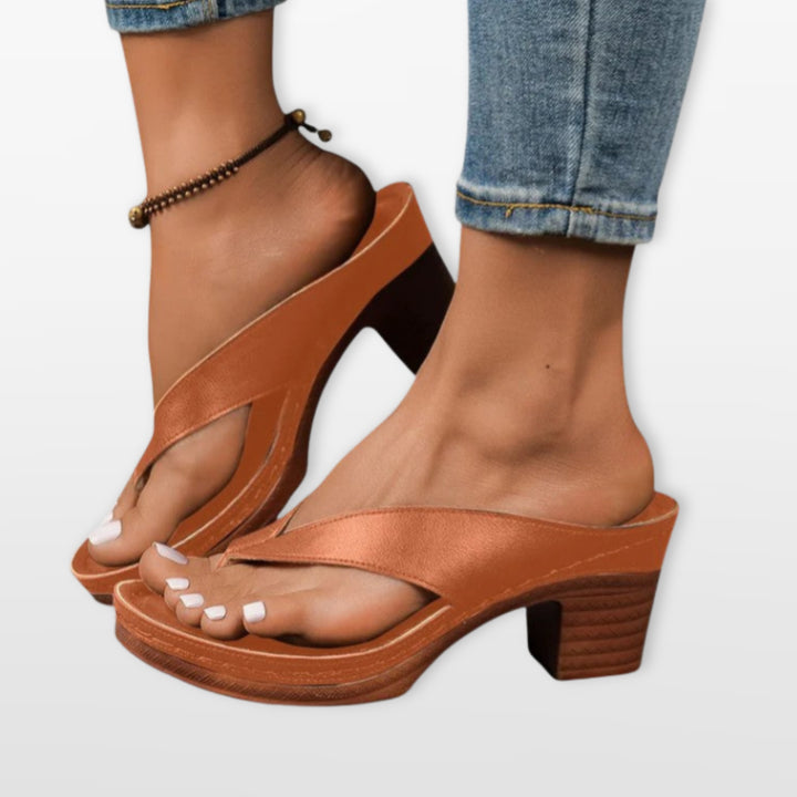 Sandales Femme Entre-doigt Talon Bas
