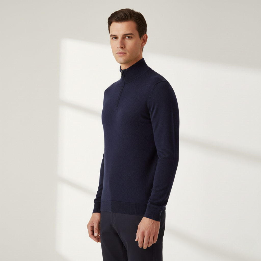 Antoine - Pull à Col Camionneur Zippé