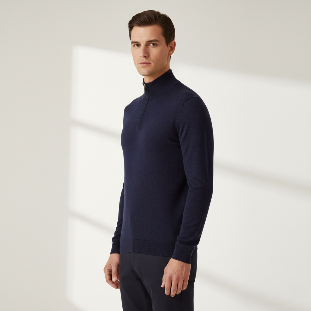 Antoine - Pull à Col Camionneur Zippé