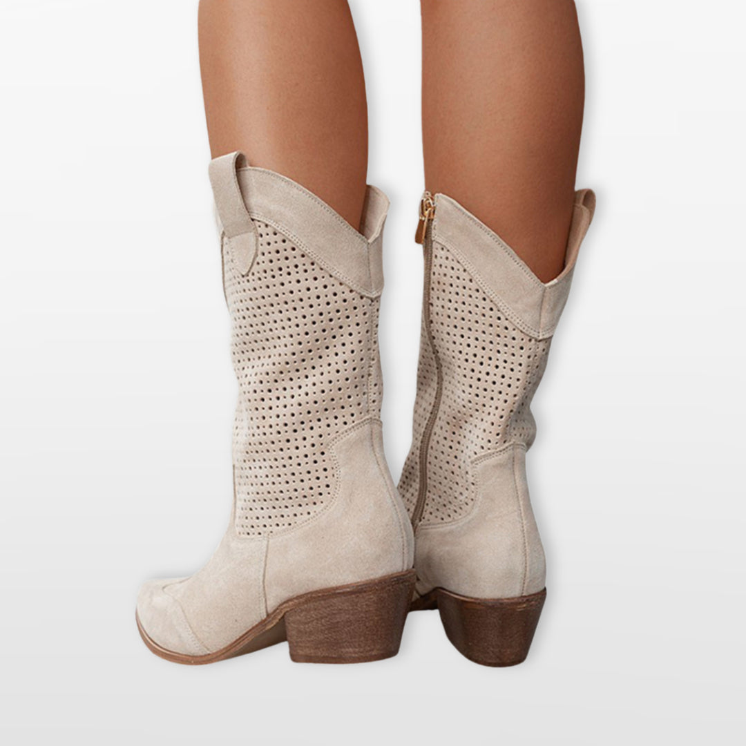 Bottes Western Femme Perforées