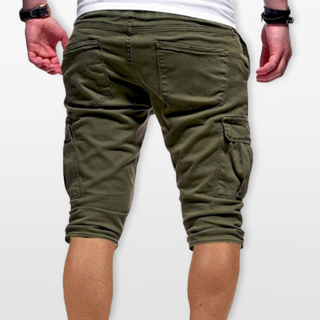 Short Cargo Homme Cordon Poches Utilitaires