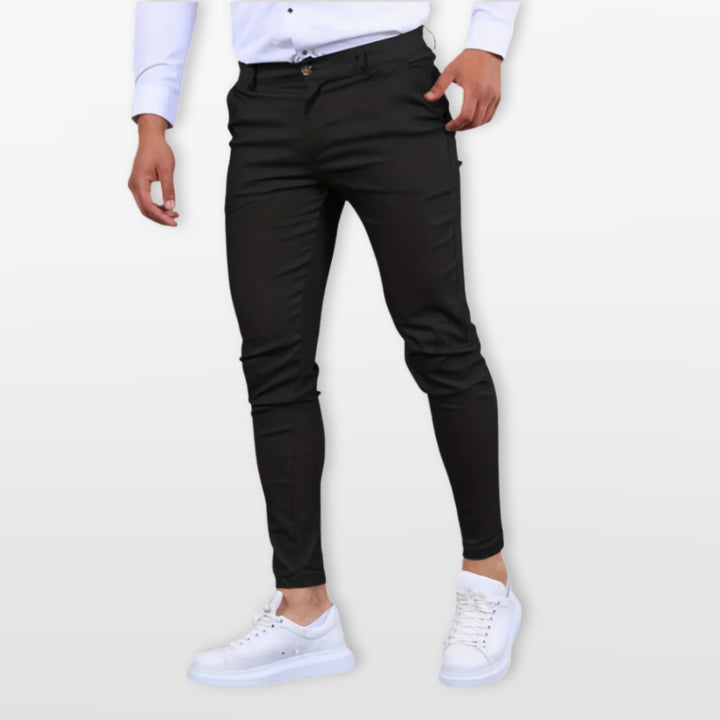 Pantalon Homme Slim Élégant Ajusté Moderne