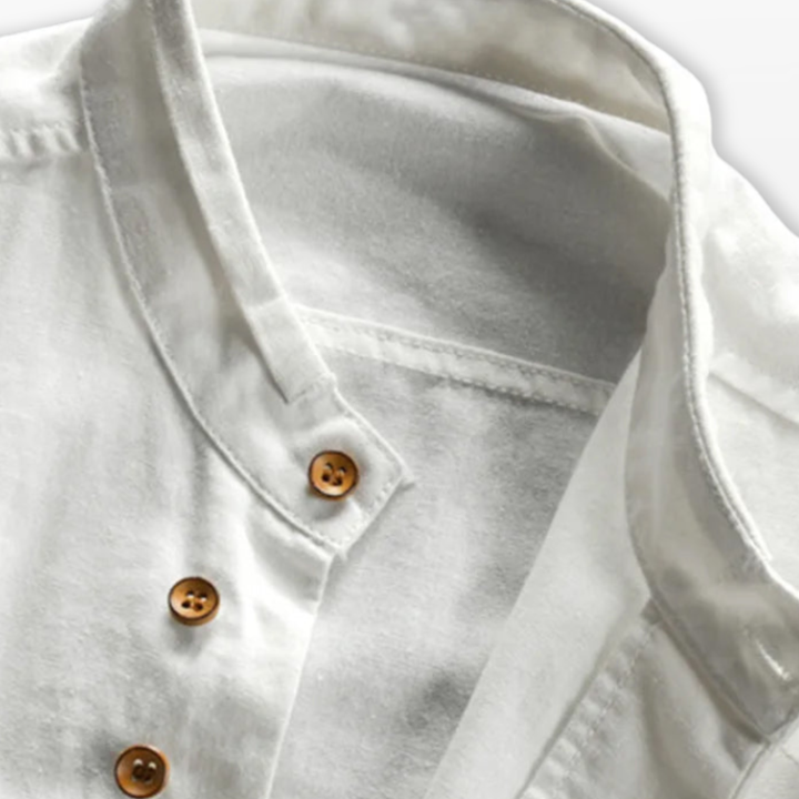 Chemise Homme Col Mao Boutonnée Moderne