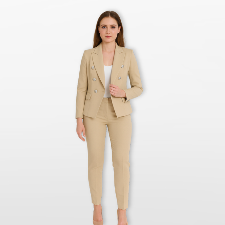 Tailleur Femme Coupe Ajustée Élégant