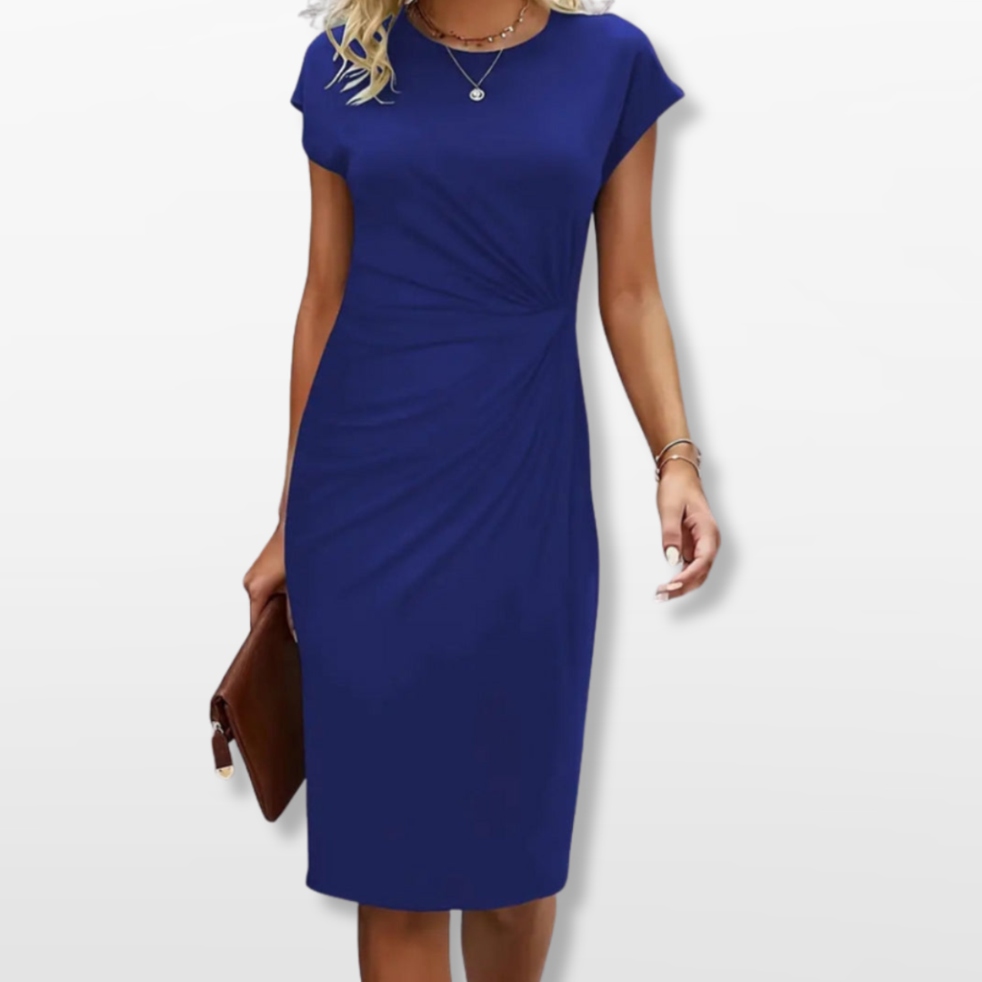 Robe Midi Moulante Froncée Femme
