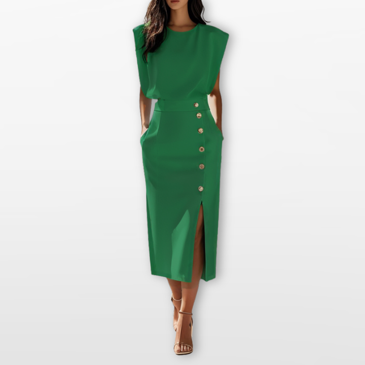 Robe Midi Femme Coupe Structurée