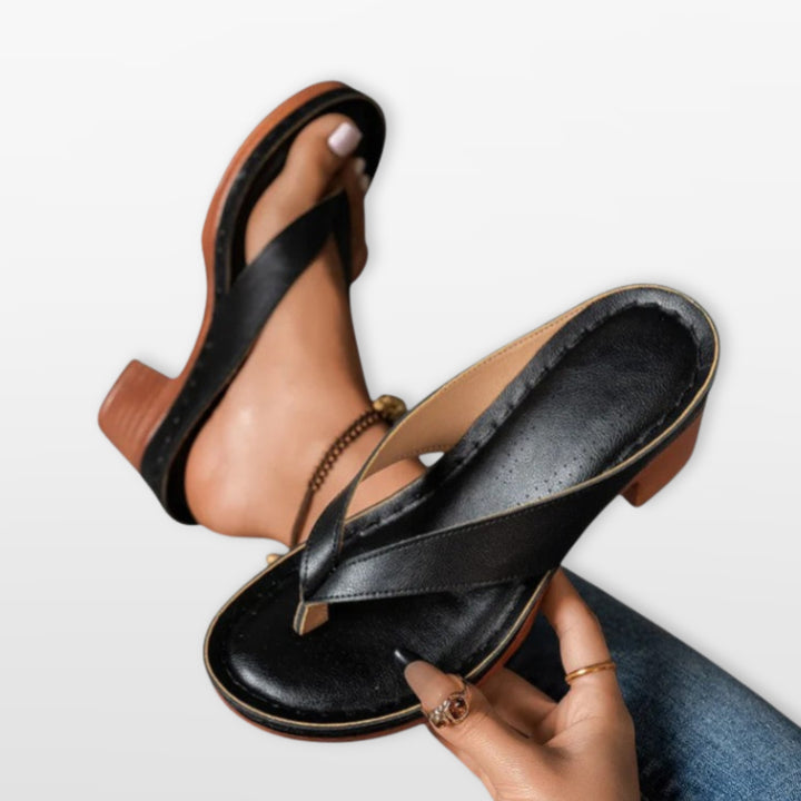 Sandales Femme Entre-doigt Talon Bas