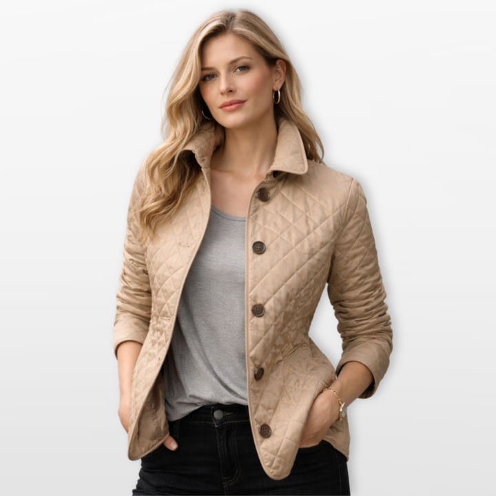 Veste Matelassée Femme Boutonnée Cintrée