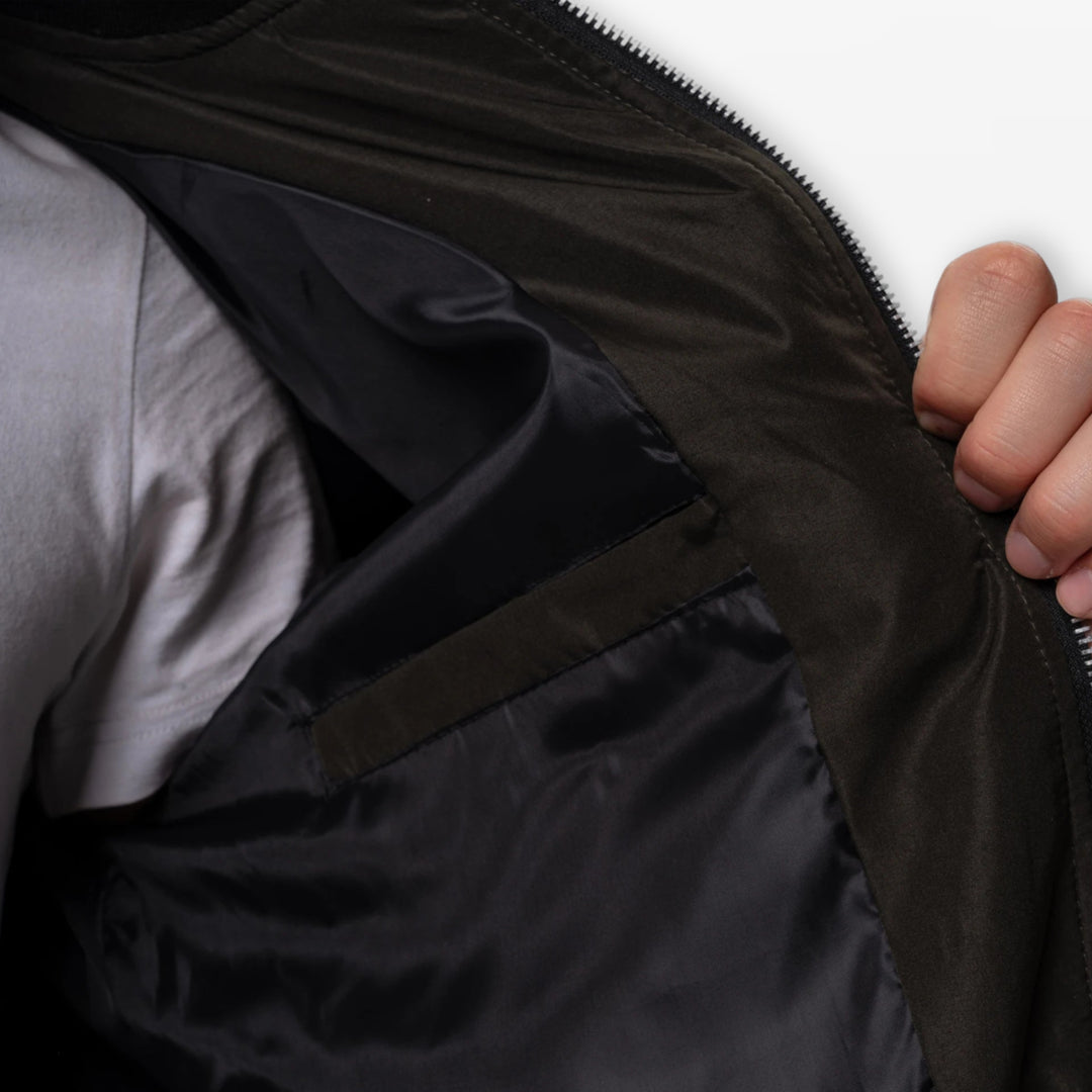 Blouson Bomber Léger Homme Coupe Ajustée